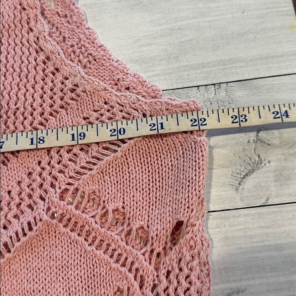 Free People Beach Sz Medium Dusty Pink Crochet Maxi Dress • NEW! - Picture 10 of 12